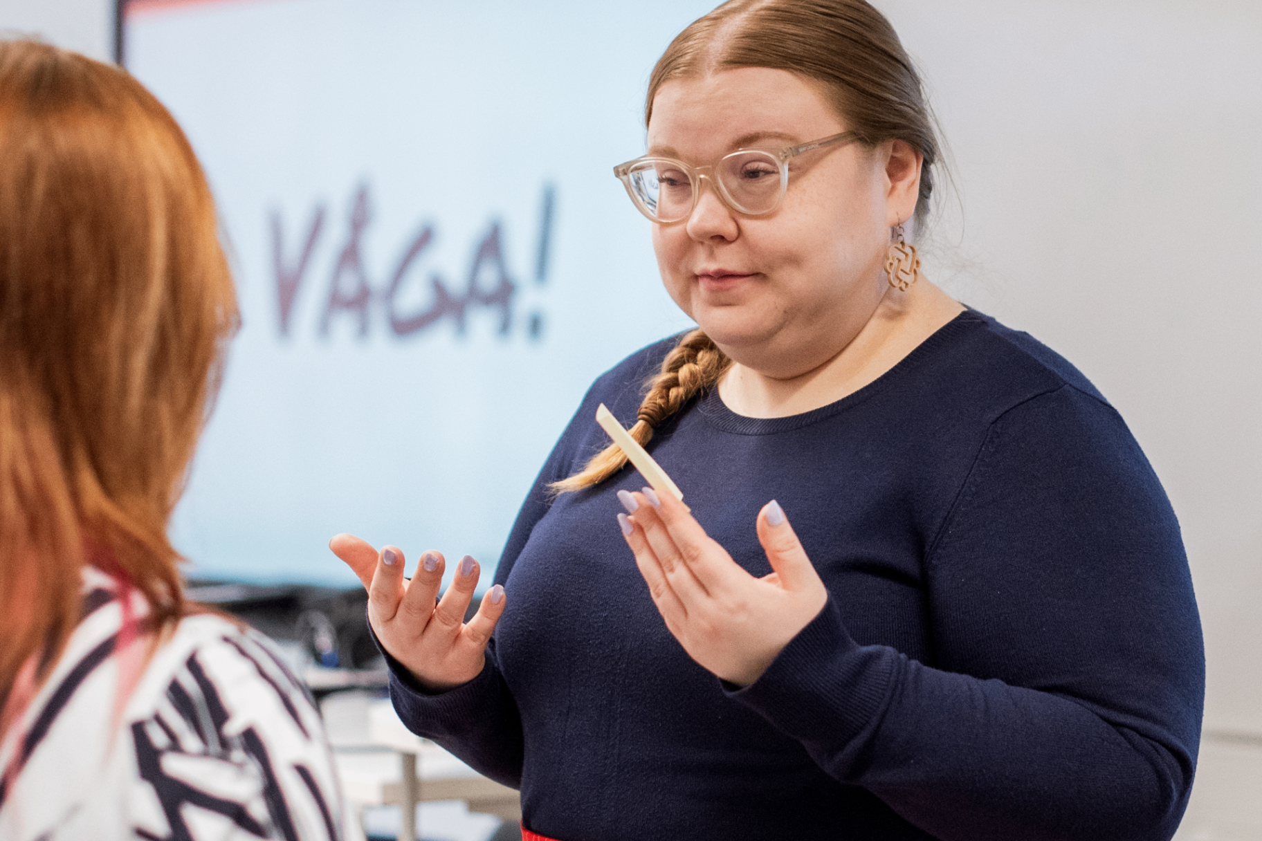 Mentor och adept antecknar tillsammans